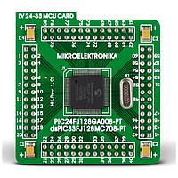Mikroe MIKROE-582 ບັດລູກແບບ & ບອດ OEM MCU CARD 80P W/ PIC24FJ96GA008