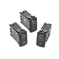 Carling Technologies LD3A1SS1-AZZFE-1FC ສະຫນັບສະຫນູນ Rocker Switches Dimmr Cntrl 11ps ສີດຳ ບໍ່ມີແສງ ເລນ Wht