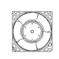 Delta Electronics, Inc. GFC0848SS-00EQR ພັງລົມ DC, 80x80x56mm, 48VDC, 135.728CFM, 57.6W, 66.5dBA, , Ball, Tach/PWM