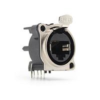 Io Audio Technologies IO-EL8-F-BH ຕົວເຊື່ອມ Etherlatch Chassis Connector, 8P8C, ຜູ້ຍິງ, ການຕິດຕັ້ງ PCB ແບບຮອງນອນ