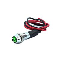 Mallory Sonalert FL1M-8CW-1-G3V ໄຟສະແດງບົດບົວ LED ສີຂຽວ 8MM ແກ້ວ 3VAC/DC