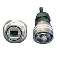 Amphenol Socapex RJFTV7PEM2G10100BTX ເຄັບເຕີເນັດ / ເຄັບເຄືອກຂ່າຍ THRD JAM NUT REC BACKSHELL 1M GRN