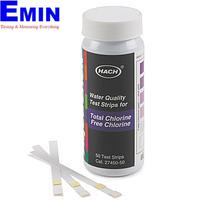 HACH 27450-50 ຟຣີ ແລະທັງໝົດແຖບທົດສອບ chlorine (0-10 mg/L)