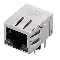 Taoglas TMJ0162GDNL ຕົວເຊື່ອມຕໍ່ມາກເນຕິກ RJ45 ICM, 10/100 Base-T, 1x1, ຕົວເຄື່ອງສັ້ນ, ປຸ່ມລົງ, 10 ຂາ THT, T+CMC, ປົກກັນອີເມັດ EMI, LED, PoE (350mA), ລະດັບການຄ້າ