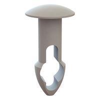 Essentra Components 27KY1560312 ກະແຈລູກສົດ Keyhole Rivet, ຮ່ອງ .156, ຄວາມຫນາແຜ່ນ .312