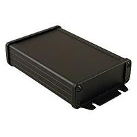 Hammond Manufacturing 1457J1202BK ບອດ PC ມີຂ້າງປະຕູ Flanged 4.73x1.12x3.3" ສີດຳ