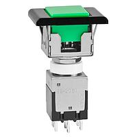 NKK Switches EB2061-F-J41A ສະຫຼຸບສະຫຼຸບມາດຕະຖານ ON(ON) GRN CAP BLACK BEZEL SNAP-IN 3A