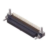 Amphenol Socapex MHDAS2M050YCE11 ຕົວເຊື່ອມ Micro HDAS 50 ຕົວຜູ້ຊາຍມຸມຂວາ ສາຍຫົວຄອນເຕັກ pc ຕຳແໜ່ງ 50 ແຖວຫົວກົດ 1.27 mm 2 ແຖວ ມຸມຂວາ