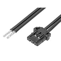 Molex 219657-2020 Discrete Wire Pico-Lock F-S OTS Cbl Assy SR 50mm Au 2Ckts Blk