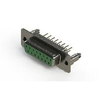 EDAC 628-M15-621-GN5 ຕົວເຊື່ອມ D-Sub - ຕົວເຊື່ອມ D-Sub ປະເພດຄວາມໜາແຮງມາດຕະຖານ ແບບຕັ້ງຕົວຢ່າງຕັດຈັດ
