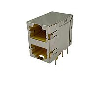 Adam Tech MTJG-2-88JX1-FSG-PG-P114C ປຸ່ມຕ່ອມ GANGED MODULAR JACK 2*1PORT 8P8C