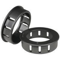 Essentra Components PGSB-1519 ບັດກັນສແນບ ບັດກັນສ, ສີດຳ, ຮູ 0.748 ນິ້ວ