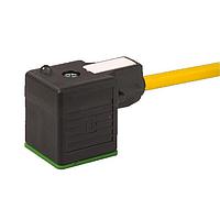 Murrelektronik 7000-18021-0160500 ເສັ້ນສາຍອາເຊນເຊີ / ເສັ້ນສາຍອັກຊັວເຕີ MSUD VALVE PLUG FORM A 18MM, PVC 3X0.75 ເຫຼືອງ, 5m