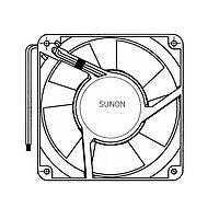 Sunon PMD1206PTV1-A.U.GN ພັງລົມ Axial Axial, 60x60x25mm, 12VDC, 36CFM, 0.54"H2O, Vapo, Wire, Auto Restart