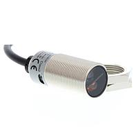 OMRON E3FB-LN12 2M ເຊັນເຊີ Photoelectric ທີ່ມີເຄື່ອງຂະຫຍາຍສຽງໃນຕົວ (200 mm, background suppression, metal, NPN)