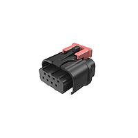 Amphenol FCI 10155470-C008LF ຕໍ່ຕໍ່ລົດ Minitek MicroSpaceXS ,1.27mm Crimp-to-Wire Connector Platform, Wire to Board Receptacle, 8 Position., STG, Top Latch, WaterProof