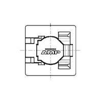 AMP Connectors - TE Connectivity 106307-1 ປົກຄຸມຝຸ່ນ 6P RJ45