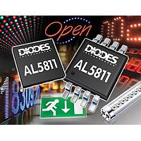 Diodes Incorporated AL5811FF-7 ເດີເວີແສງ LED 60V ແບບສະຕຣີດ 75mA ປັບປຸງກຳລັງກະທົບ LED DVR