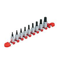 KTC TBT3S09BH sq. ສັ້ນ Hex. ຊຸດ Bit Socket (3/8",9 pcs)