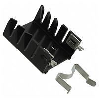 Aavid 534202B02853G ອຸປະກອນລະບາບຄວາມຮ້ອນ+ຄລິບ, TO220, ຕັ້ງຕົ້ນ, 13.4 C/W, ຮູ 2.39mm, ແທບ/ຄລິບ Shur-Lock