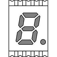 Kingbright ACSA04-41PBWA/A-F01 ຈໍ LED ສີຟ້າ ການກະຈາຍແບບຟ້າ 1 ຕົວເລກ