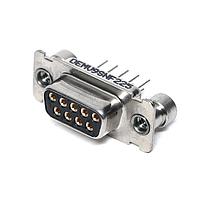 ITT Cannon DEMV9SNF225 ຮອບຮອງ Receptacle D-Sub 9 Skt/Strt PCB ມີ standoff SST shel