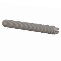 Essentra Components 010640S100 ຊຸດສະກຣູ Set Screw, ຫົວສະລອດ Slotted Head, ກະດູກເກັບ #6-40 Thread, 1 Lg