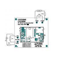 Analog Devices DC1300A-C ຕົວຄວບຄຸມແຮງດັນໄຟຟ້າ - ຕົວຄວບຄຸມສະຫວັດ LTC3725EMSE/LTC3726EGN 1/4 Brick - 9V