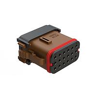 Amphenol SINE Systems AT16-18SD-EK02 ປລັກ 18 ທາງ 18 ຕຳແໜ່ງ, ປລັກ Ke, ກະແຈ D, ສີນ້ຳຕານ