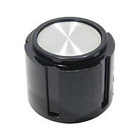 Shin Chin PN-31B1/6.4 W/O LINE ປຸ່ມຊີລິນເດີ ປຸ່ມສີດຳ ສີດຳ .78D X .63H