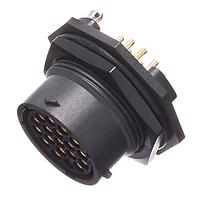 Amphenol SINE Systems RTS716ND19S0332 ຕົວເຊື່ອມຕໍ່ Receptacle, Jam Nut SZ16