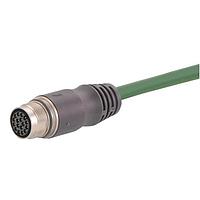 HARTING 21375100F04100 Harting M17 ສາຍສະບັບສຸດທ້າຍຫນຶ່ງຂອງ Overmolded, 17pin, 22AWG, ຜູ້ຊາຍຕົວຕົນ, PVC, 10.0m