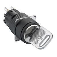 SCHNEIDER XB6EAG221P ສະຫນັບສະຫນູນ Keylock KSS, ຮູບກົງ, ສີດຳ, 2 ຕຳແໜ່ງຄວບຄຸມຫຼັກ, 1 NO/NC