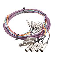 Switchcraft TRSF05XLRM ເຄື່ອງສ່ວນປະກອບ TRS F-XLR M, 5 FT 8 CH AUD SNAKE