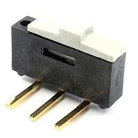 E-Switch EGJ1210AAT2 ສະລາຍສະວິດ SLIDE,300mA / 500mA,24VDC / 12VDC,SPDT,On-On,Through Hole, Right Angle