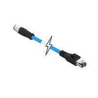 Molex 1201088184 ເຄື່ອງສາຍ Ethernet / ເຄື່ອງສາຍເຄືອກ M12-4P(D)-MM ST/RJ45 0.5M