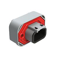 Amphenol SINE Systems ATM15-3P-BM02 3-Way Str Flng Mnt PCB Rcp 3POS ສີເຫຼືອງທອງ Cont