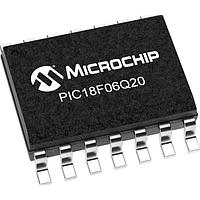 Microchip Technology PIC18F06Q20T-I/SL ໄມຄໂຄນຕຣອນເລີດເີ້ຍ 64KB Flash, 4K RAM, 256 EEPROM, I3C, MVIO 10b ADCC, 8b DAC, DMA, 16-bit PWM, PPS, UART, SPI/I2C