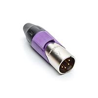 Amphenol Audio AX4M7M-AU ຕົວເຊື່ອມ 4P PIN M PLUG GLD W VLT MRK SLEEVE