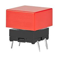 NKK Switches JB15KP-2C ສະຫນັບສະຫນູນສະຫນັບສະຫນູນ SPST OFF-(ON) 50mA FLAT CAP RED
