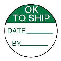 AMP Connectors - TE Connectivity QCC564 ແບບປ້າຍແລະສັນຍາລັກ CIRCLE OK TO SHIP ຂາຍໂດຍຊຸດ 200 ຊິ້ນ