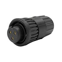 Switchcraft W6280-3SG-321 Standard Circular Connector Mini-Con-X Cable End, 3-pin 20, Female, Crimp, Bulk