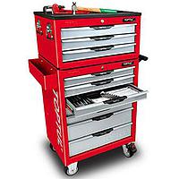 TOPTUL GCAZ0020 + GCAJ0022 ຊຸດເຄື່ອງມືກົນຈັກ 333PCS (red color)