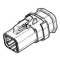 DEUTSCH - TE Connectivity DTP06-4S-EE01 4-ທາງ PLG, 4P, BLK, N, XCAP