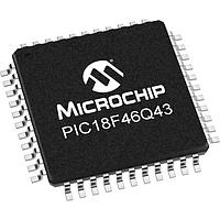Microchip Technology PIC18F46Q43T-I/PT MCUs 64KB Flash, 4KB RAM, 3x 16-bit PWMs, 6 ຊ່ອງ DMA Comparator, 8-bit DAC, 12-bit ADCC