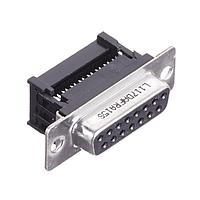 Amphenol Commercial Products L117DAFRA15S ປຸ່ມຮັບ Receptacle D-SUB IDC SOCKET 15P