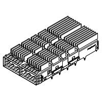 Amphenol Commercial Products UE36-B26200-06A3A QSFP-DD QSFP DD ກະຕ່າງ 1X2 ມີເຫັນຮອບ HS fin pin h=6.5mm