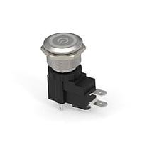 Alcoswitch - TE Connectivity 2-2364689-7 ປຸ່ມກົດສະຫນອງ Pushbutton Switches AVH22 FLT SS MT R+P R&B 24V26A