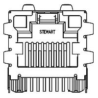 Bel Magnetic Solutions SI-52008-F ຕູກມາເກັນທີ່ມີລະບົບສັນຍາລັງສະຫວ່າງ RJ45