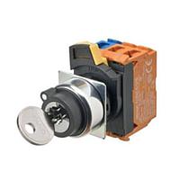 Omron Automation and Safety A22NK-2MM-01BA-G101 ກະແຈປຸ່ມສະແກນ Keylock Assm KSel BM Bzl Blck 2 NO